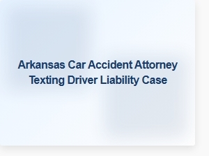 Arkansas Texting Driver Liability Case Attorney